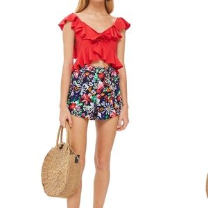 Topshop floral print shorts
